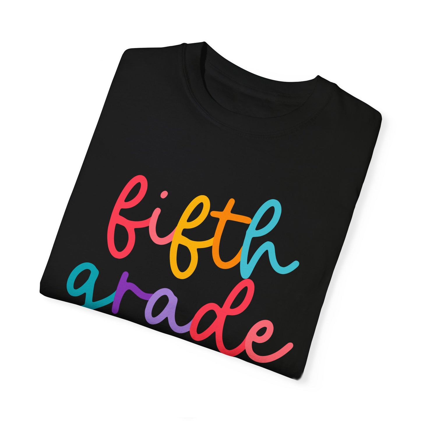 5th Grade Colorful Cursive Tee