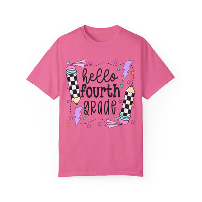 Hello 4th Grade Teacher Tee
