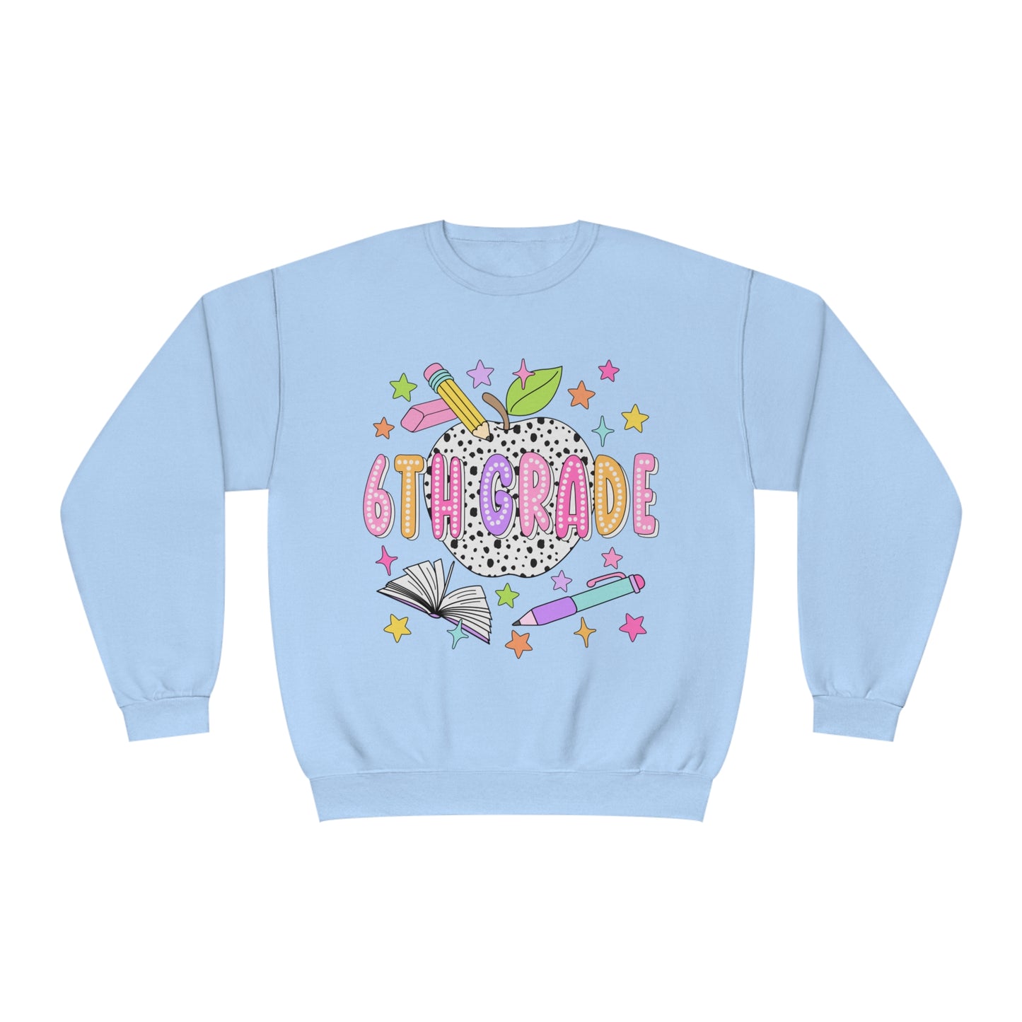 6th Grade Dalmatian Crewneck Sweatshirt