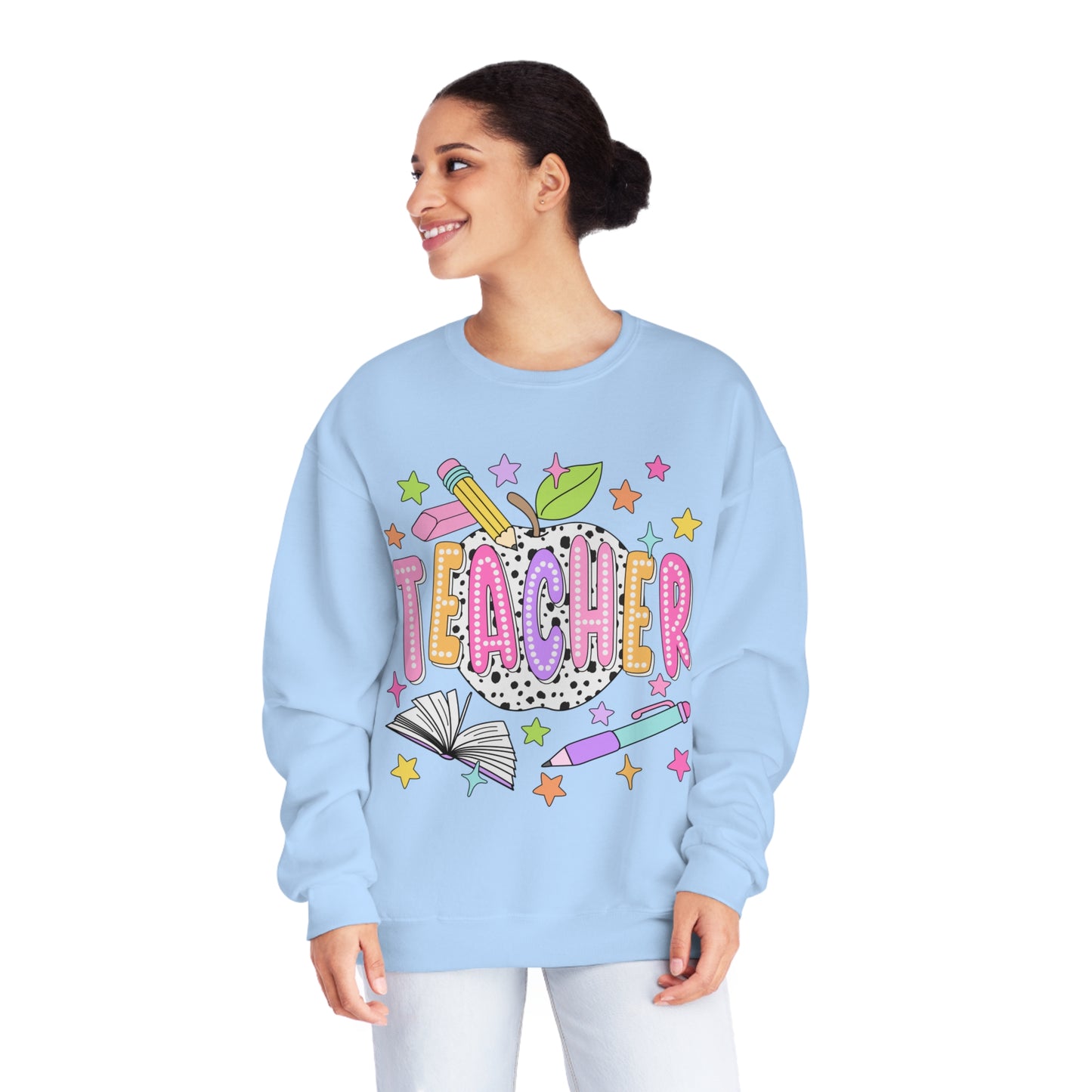 Teacher Dalmatian Crewneck Sweatshirt