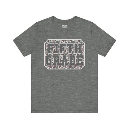 Camo Cutie: Fifth Grade Tee