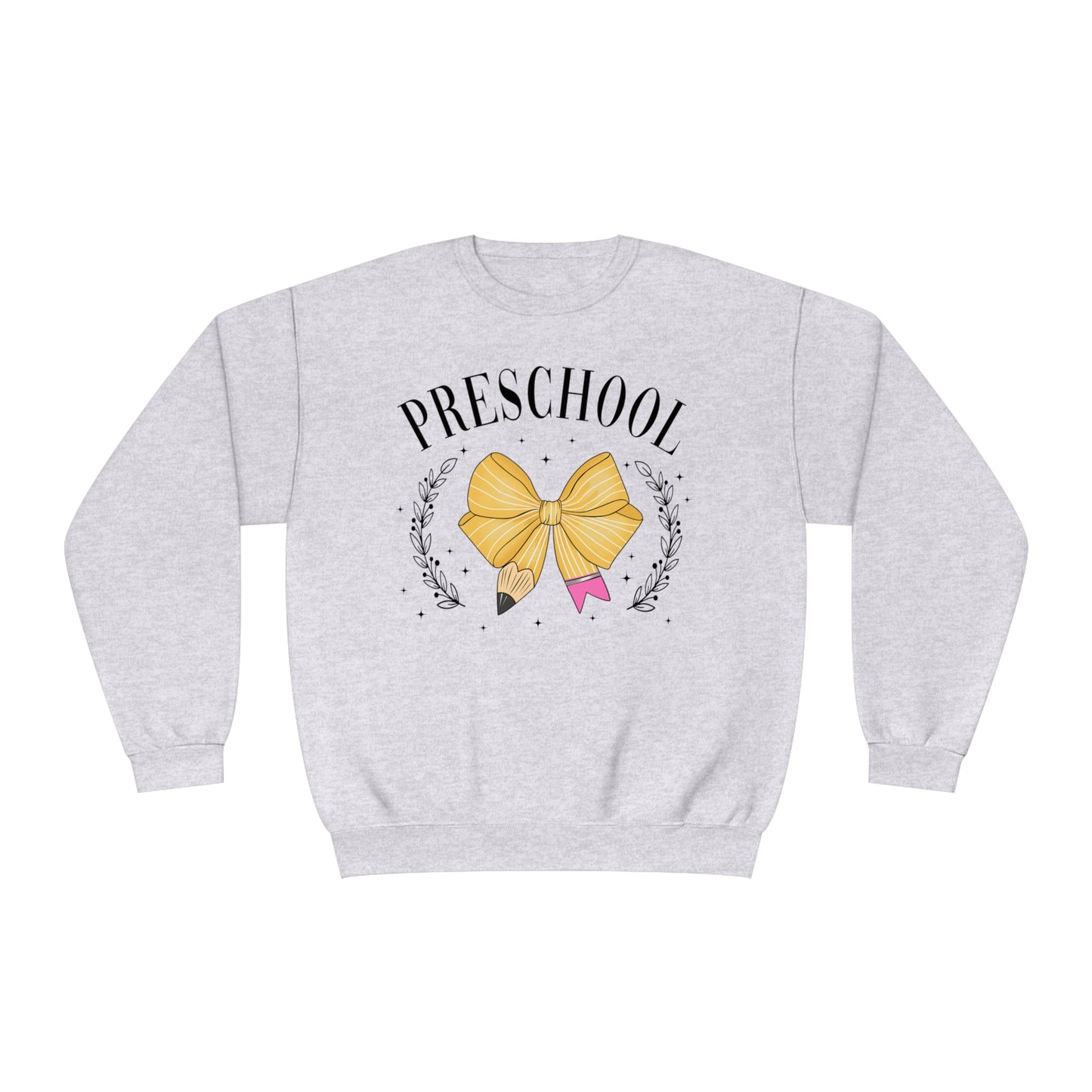 Pre-K Teacher Bow Crewneck Sweatshirt