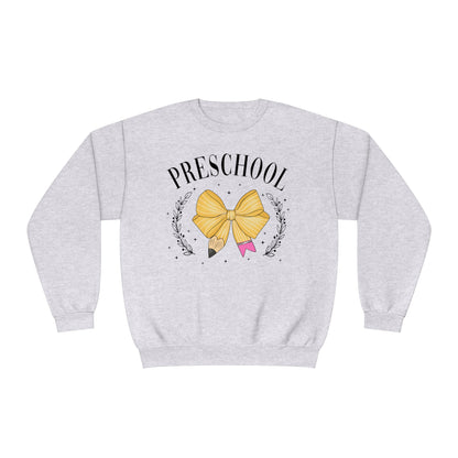 Pre-K Teacher Bow Crewneck Sweatshirt
