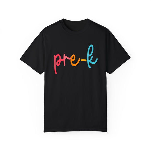 Pre-K Colorful Cursive Tee