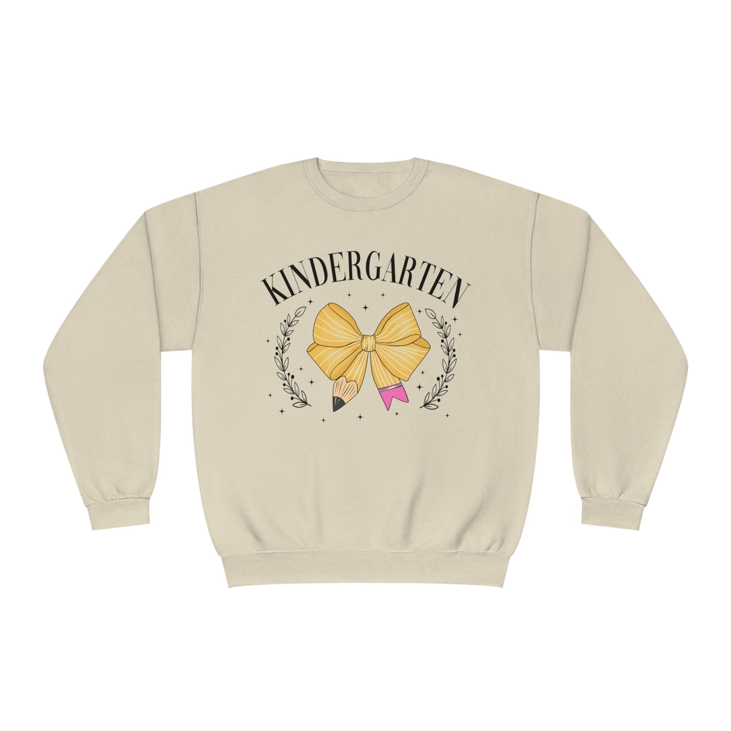 Kindergarten Teacher Bow Crewneck Sweatshirt
