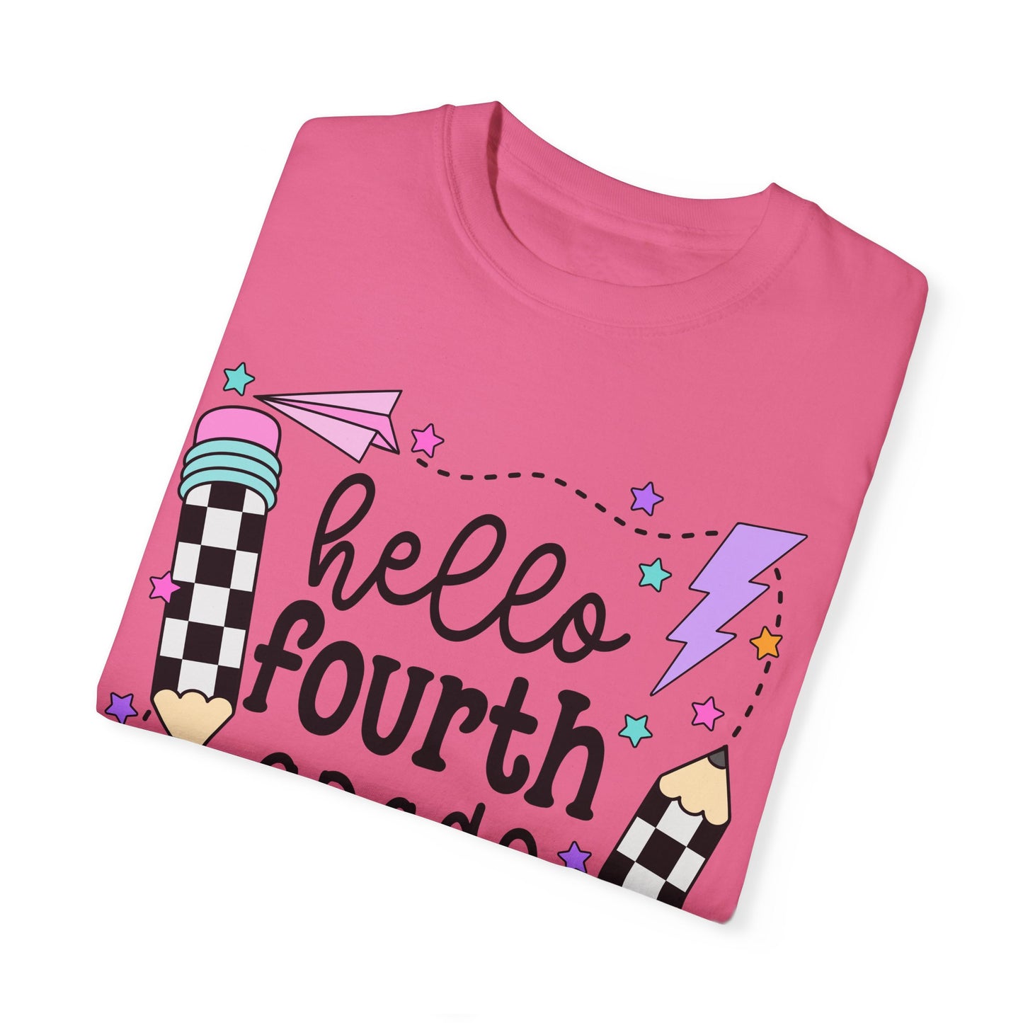 Hello 4th Grade Teacher Tee