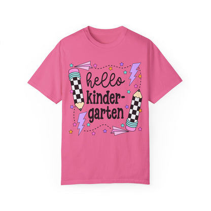 Hello Kindergarten Teacher Tee