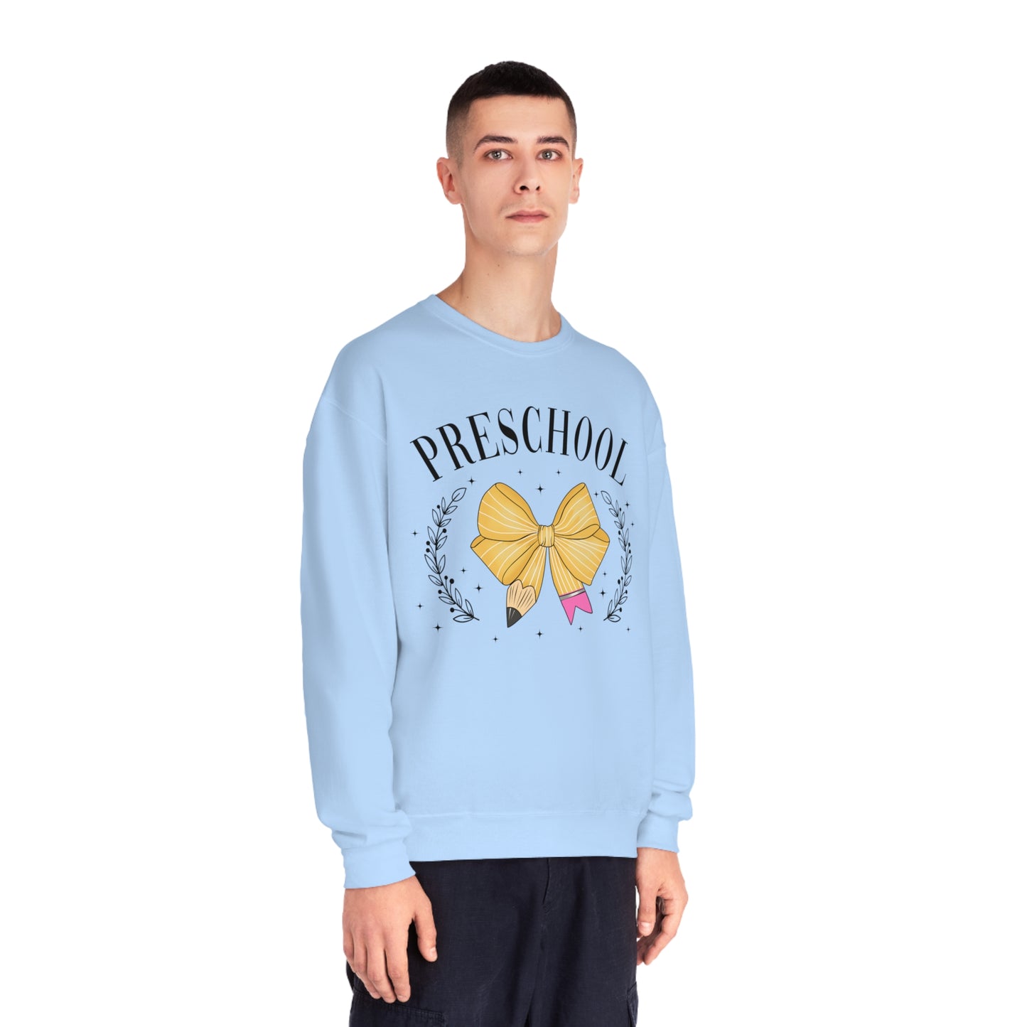 Pre-K Teacher Bow Crewneck Sweatshirt