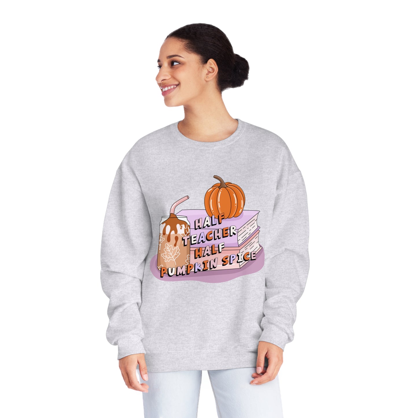Half Teacher Half Pumpkin Spice Sweatshirt