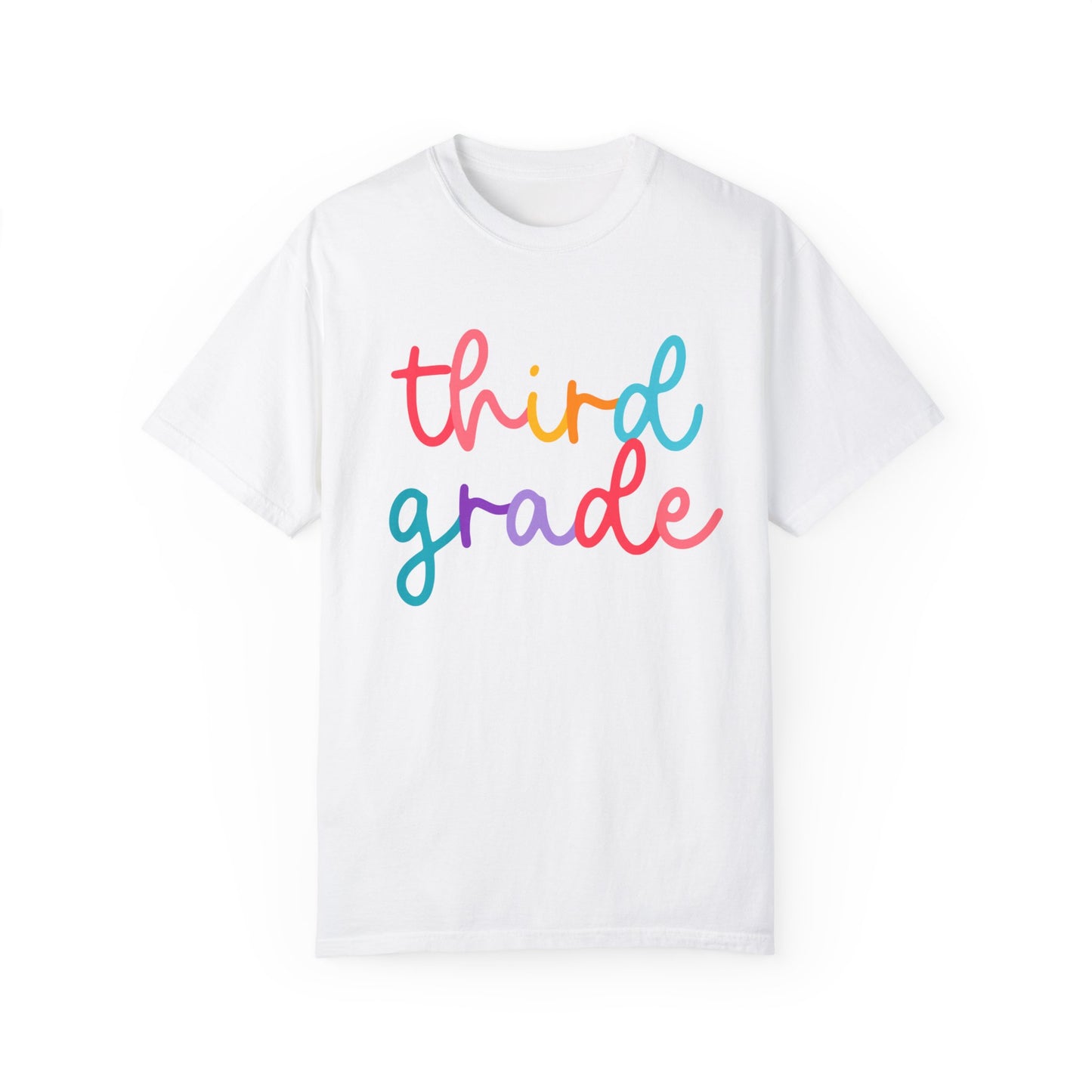 3rd Grade Colorful Cursive Tee