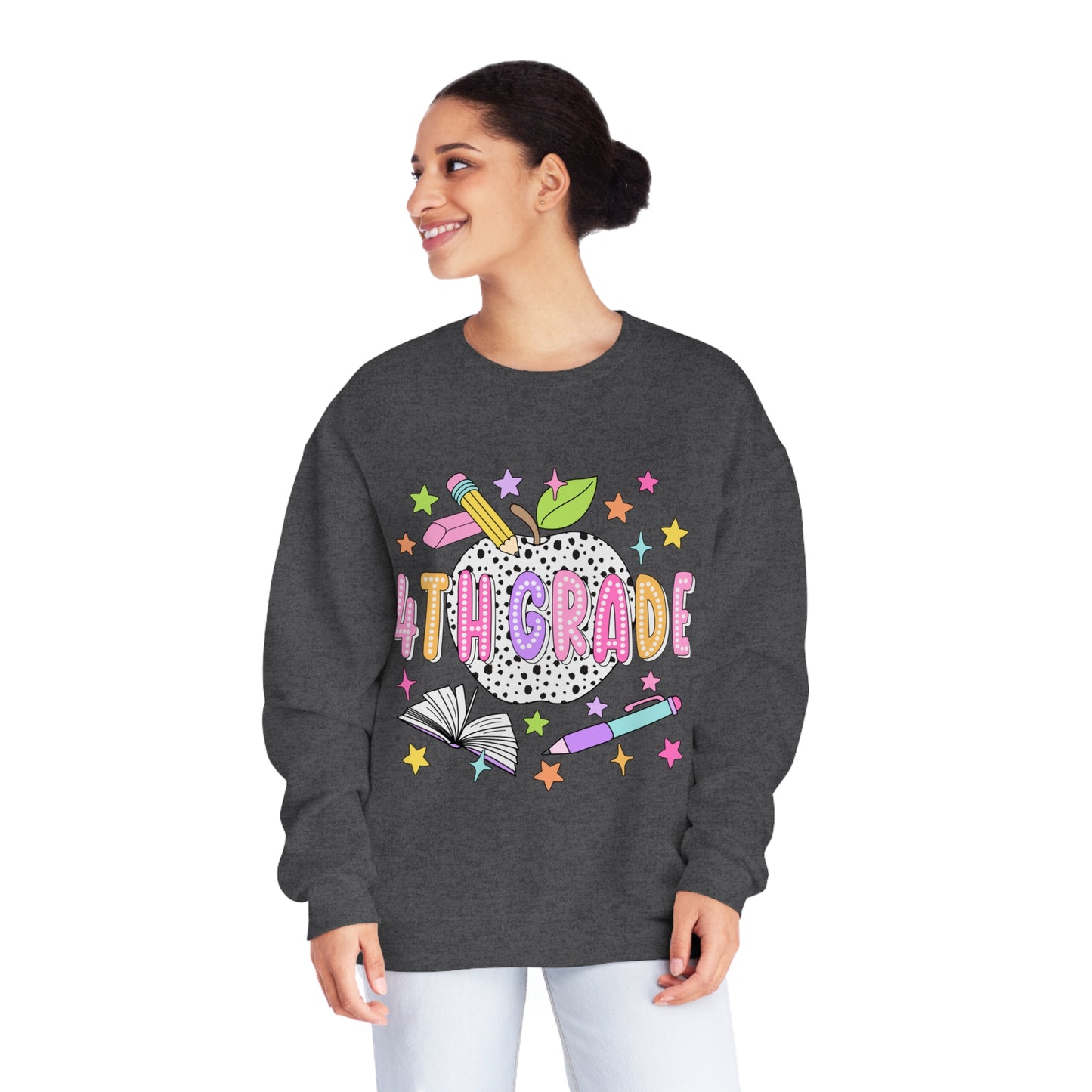 4th Grade Dalmatian Crewneck Sweatshirt