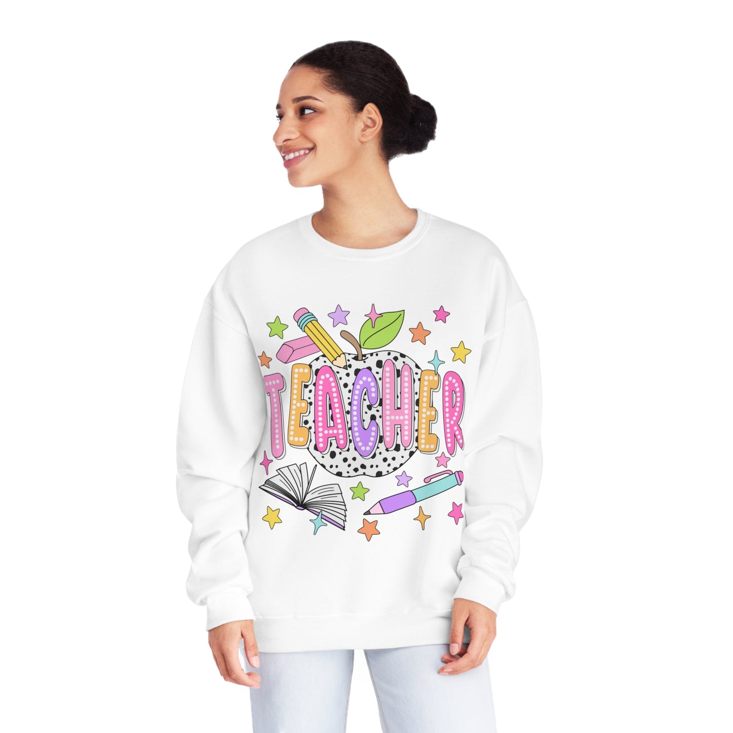 Teacher Dalmatian Crewneck Sweatshirt