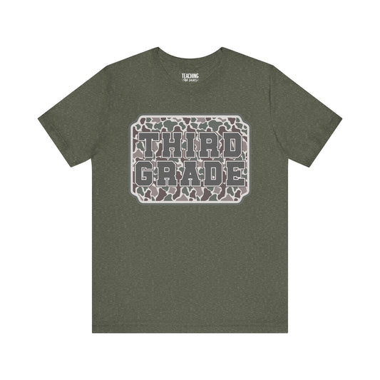Camo Cutie: Third Grade Tee