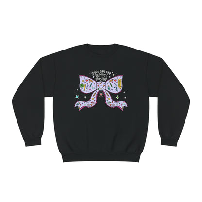 Just A Girl Who Loves Teaching (White Text + Purple) Sweatshirt