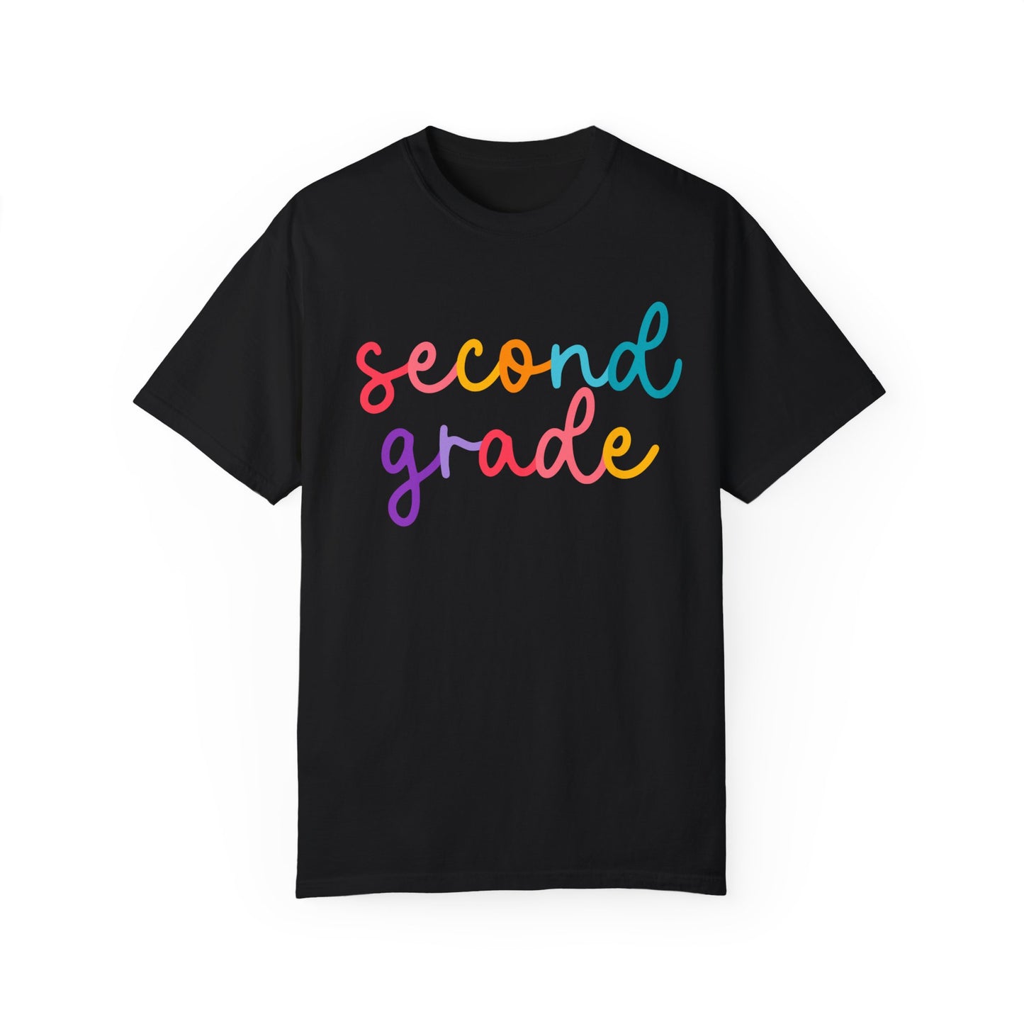 2nd Grade Colorful Cursive Tee
