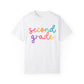 2nd Grade Colorful Cursive Tee
