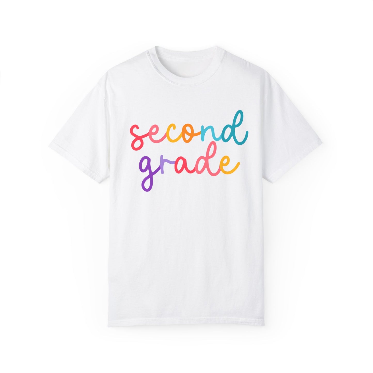 2nd Grade Colorful Cursive Tee