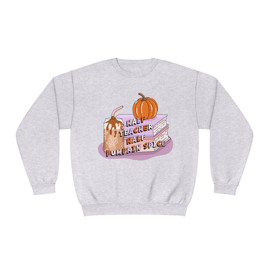 Half Teacher Half Pumpkin Spice Sweatshirt