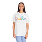 Teacher Colorful Cursive Tee
