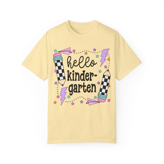 Hello Kindergarten Teacher Tee