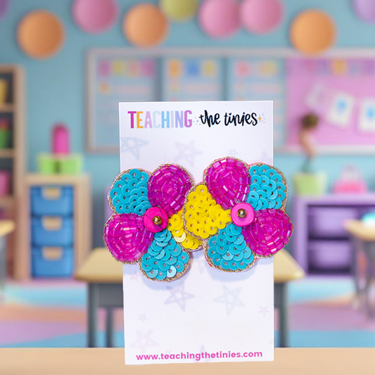 Funky Floral Earrings