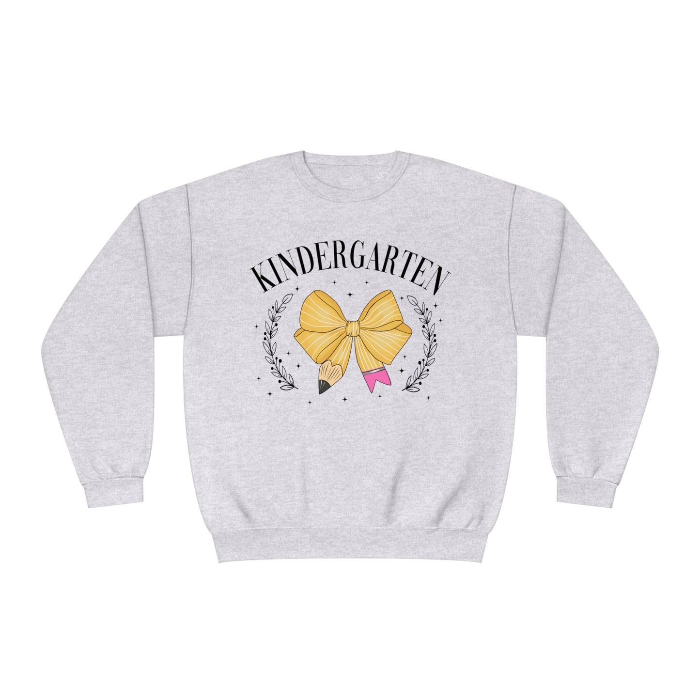 Kindergarten Teacher Bow Crewneck Sweatshirt