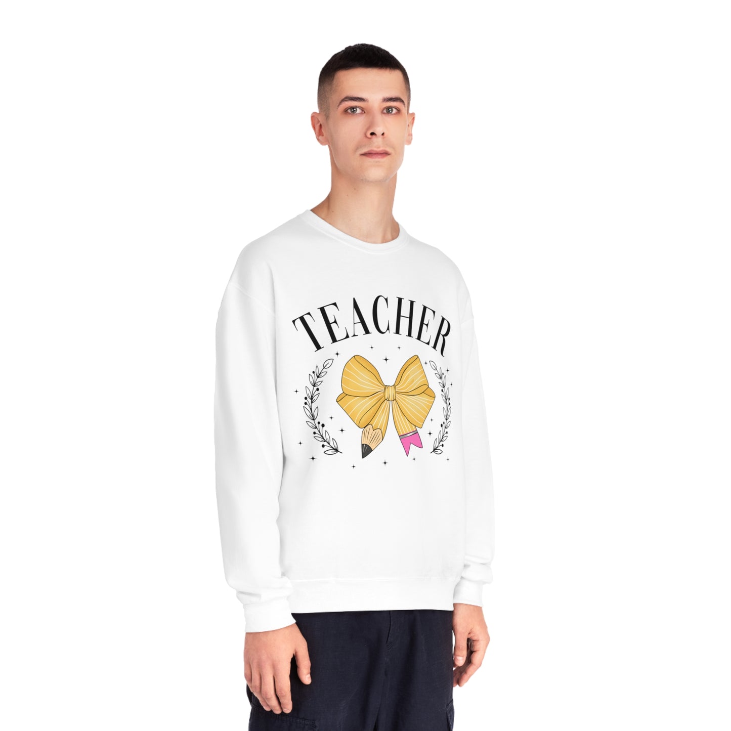 Teacher Bow Crewneck Sweatshirt
