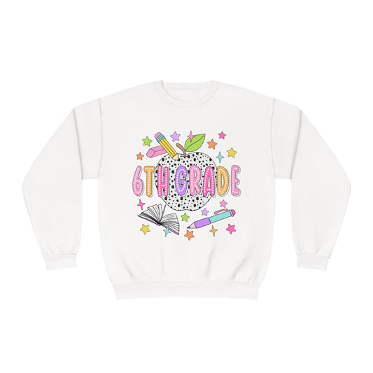 6th Grade Dalmatian Crewneck Sweatshirt