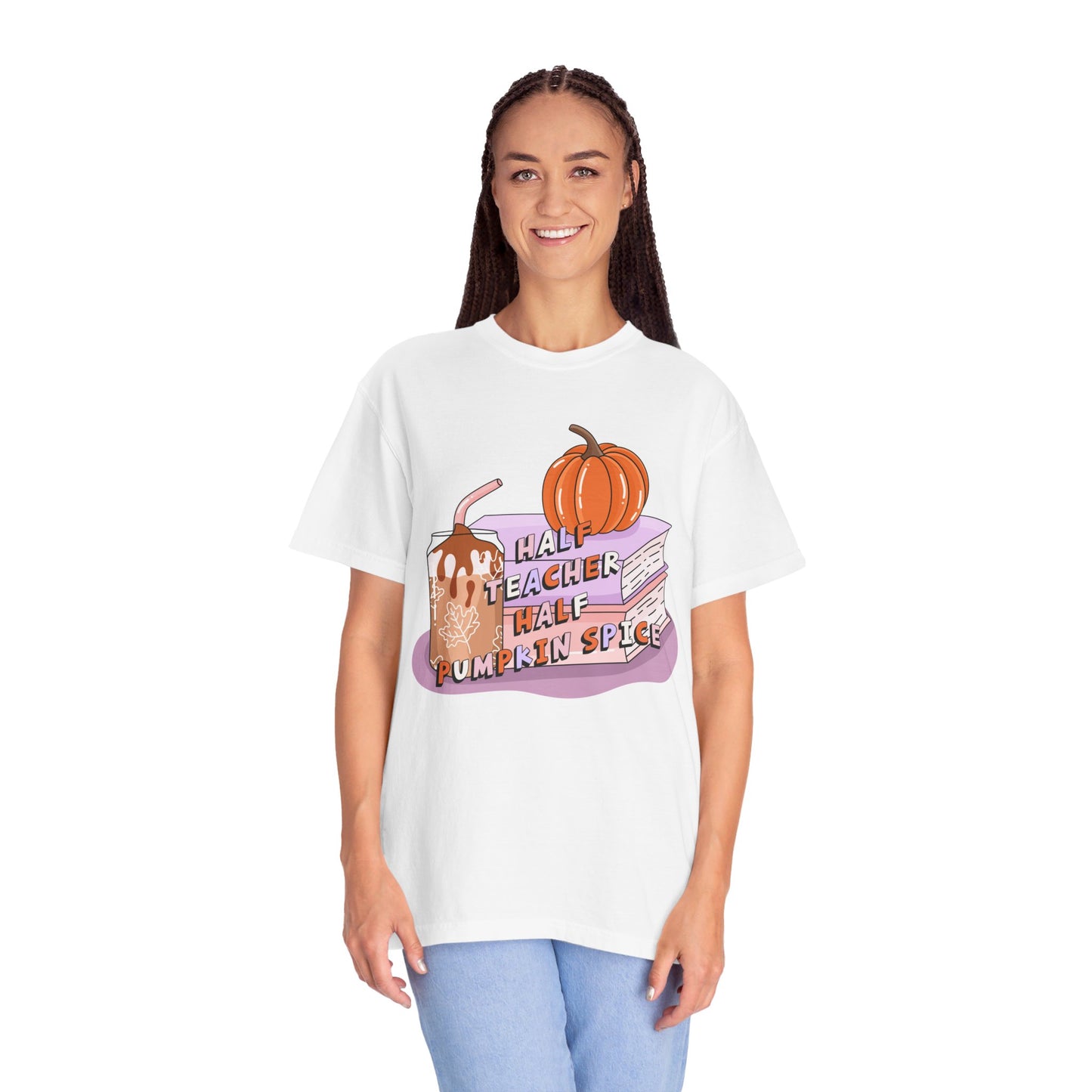 Half Teacher Half Pumpkin Spice Tee