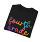 4th Grade Colorful Cursive Tee