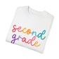 2nd Grade Colorful Cursive Tee