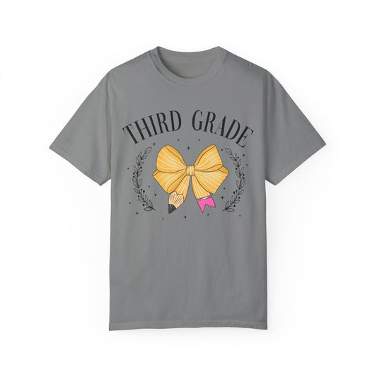 3rd Grade Bow Teacher Tee