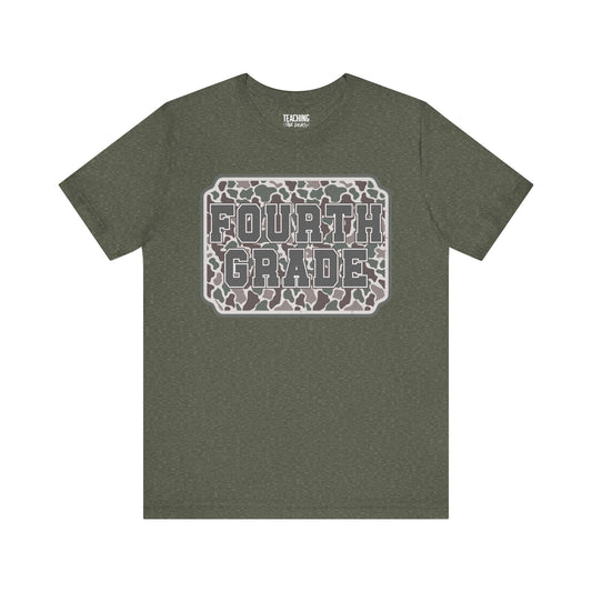 Camo Cutie: Fourth Grade Tee