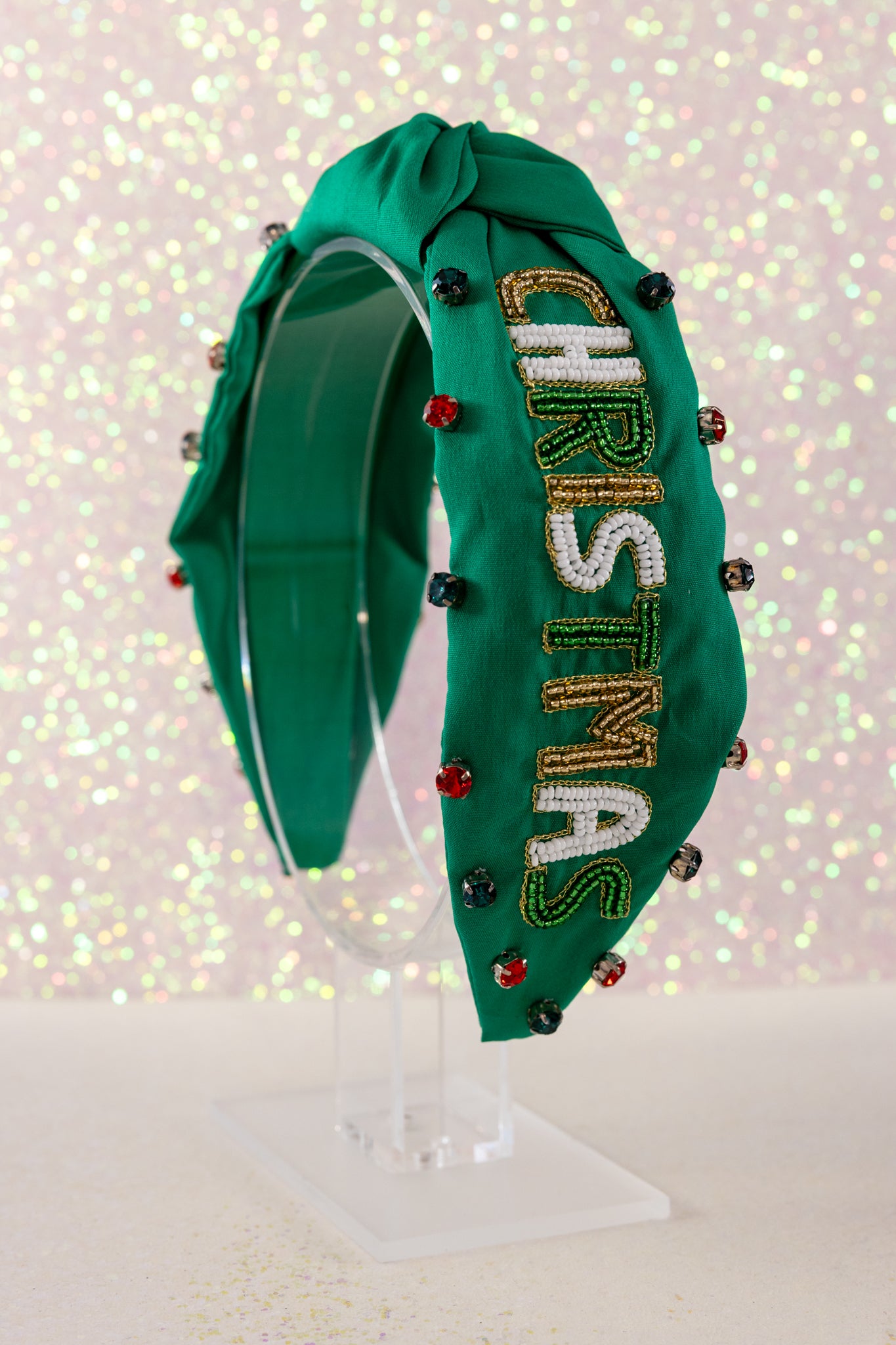 Green Merry Christmas Headband