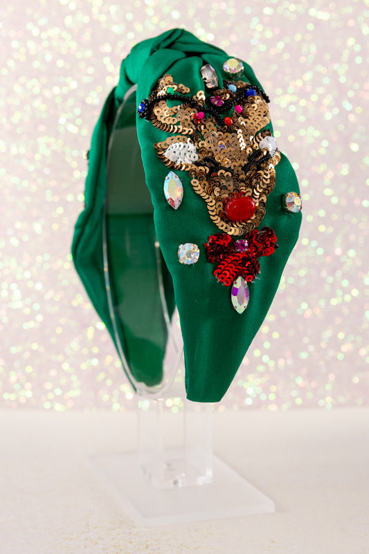 Run Run Rudolph Reindeer Headband