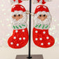 Santa In A Sock Earrings