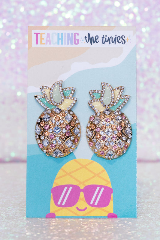 Pastel Pineapple Earrings