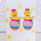 Chicks Love Easter Earrings