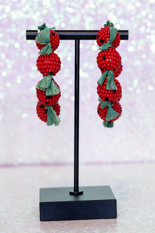StrawBERRY Excited For Spring Earrings