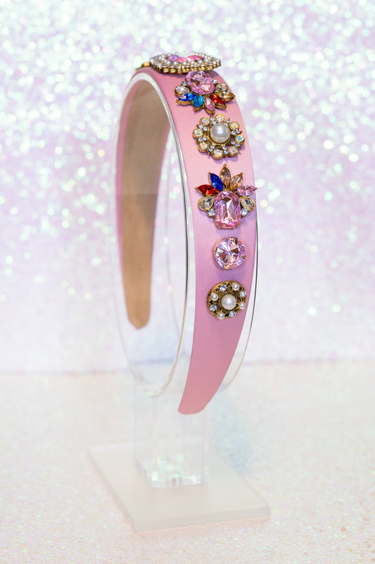 Just The Jewels Headband (In Pink)