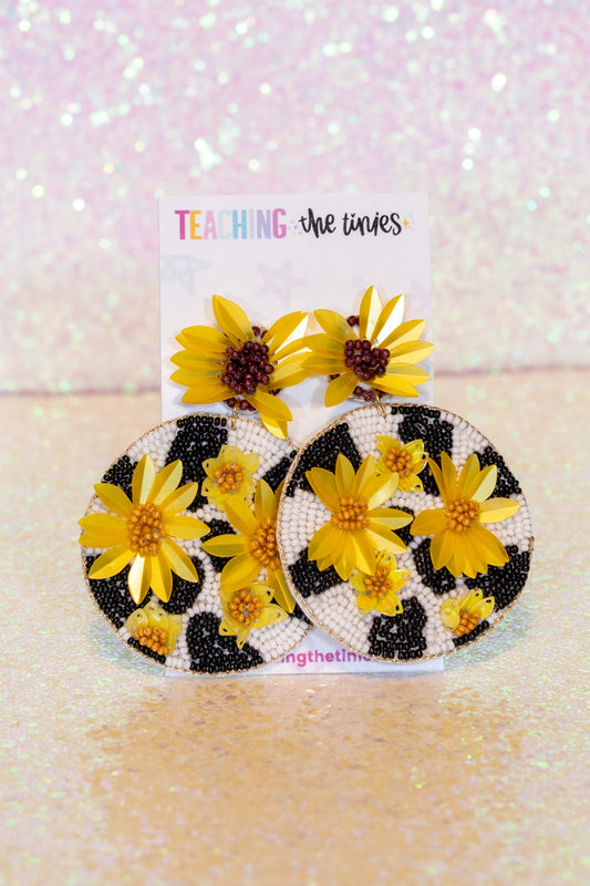 Sunflower Statement Earrings