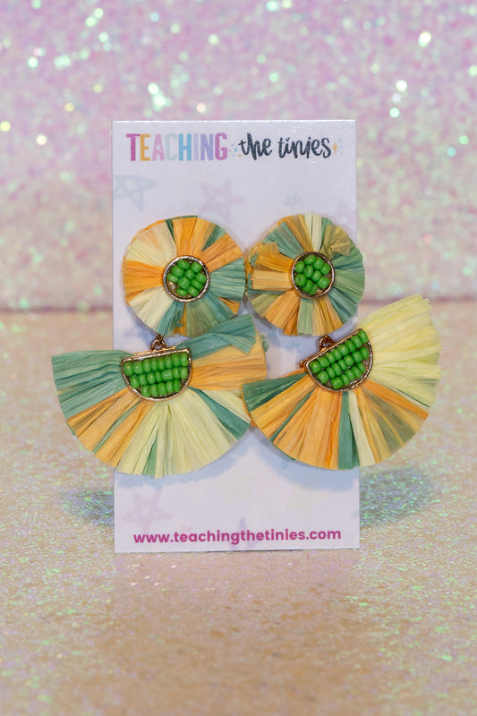 Beachside Beauties (In Green) Earrings