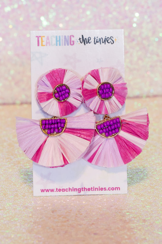 Beachside Beauties (In Pink) Earrings
