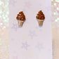 Chocolate Cone Earrings