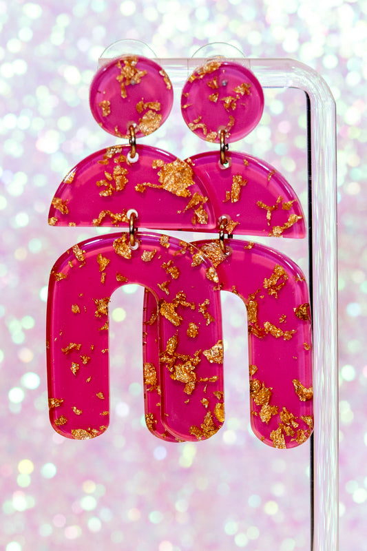 Amazing Arches (In Pink) Earrings