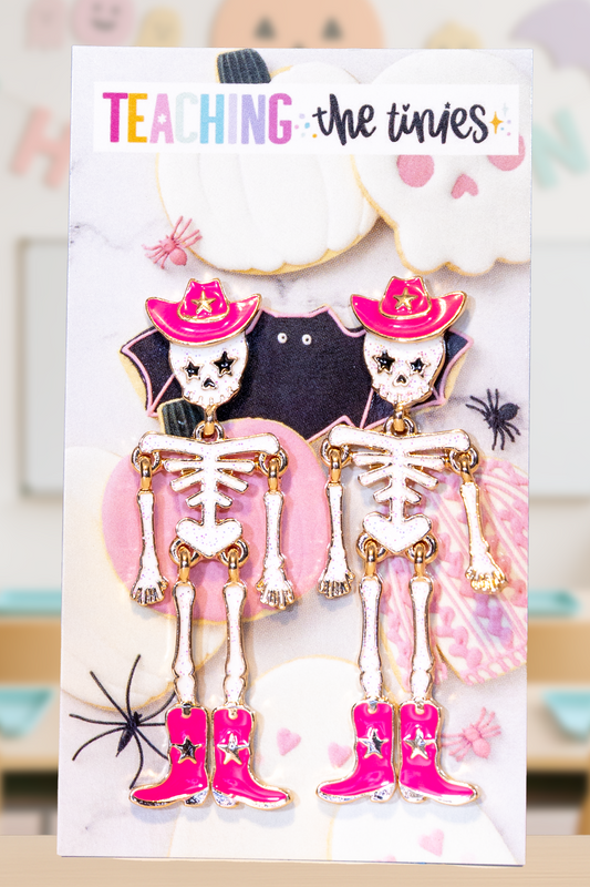 Not So Scary Skeleton Earrings
