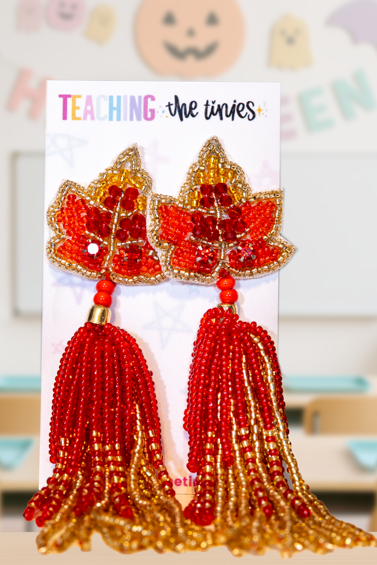 Leaf Me Be (In Red) Earrings