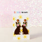 Chocolate Bunny Earrings