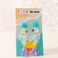 Pair of Parrots (In Blue) Earrings