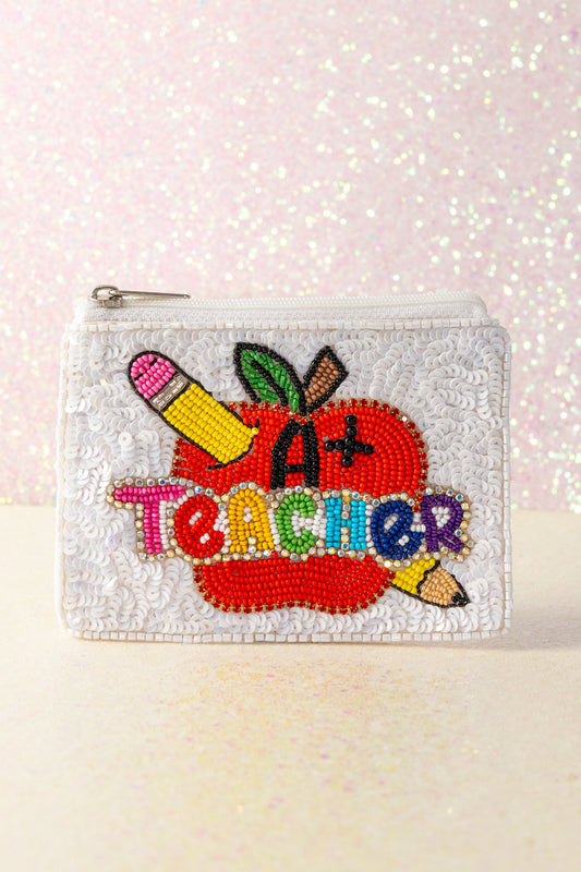 A+ Teacher Coin Purse